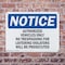 Signmission Authorized Vehicles Only No Trespassing OSHA Notice Sign, Plastic, 10in W x 7in L, 2PK OS-2PACK-NS-P-710-L-10255 - alternate 6